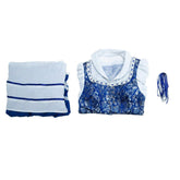 Halloweez Princess Belle Cosplay Costume - Women's Blue Maid Dress - Halloweez